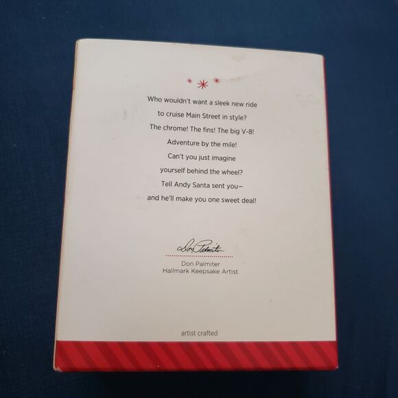 Hallmark 2014 House and Shop Series Andy's Cars Ornament Christmas Collectible - Picture 2 of 3